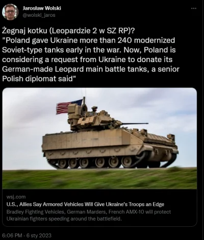 wuwuzela1 - #wojna #geopolityka #ukraina #rosja
Czytaj, dostawy leopardów już zaczęt...