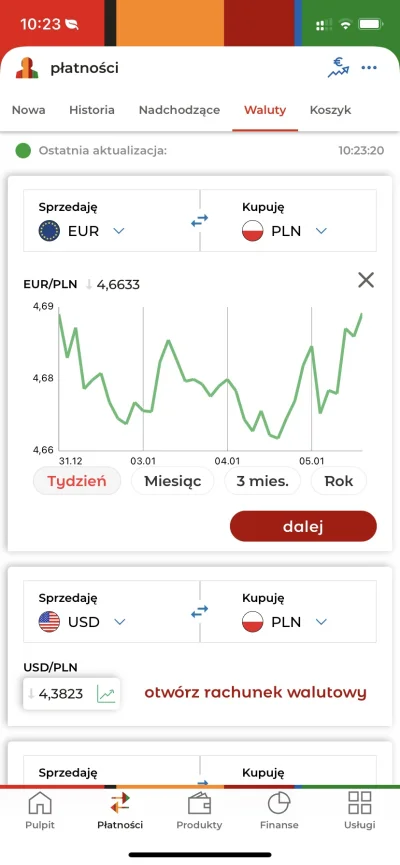 MichuB - @deger: Ostatnia aktualizacja 10:23
To, że NBP nie publikuje średnich kursów...