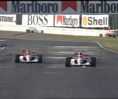 urwis69 - A pamiętacie jak podcza GP Japonii w 1991 Nige_ Mansell wypadl z toru traca...