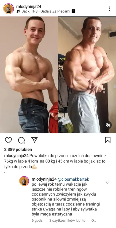 Krzysio_misio12 - XDDDDDDD
+4 cm w łapie i 4kg czystej masy mięśniowej w rok, trenuj...