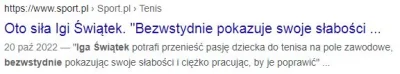 Neto - > Bezwstydna Iga Świątek

@Twoja_tata: Artykuł z Onetu?