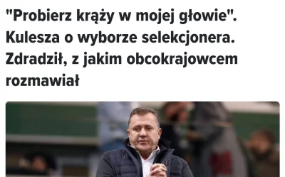 CzystaOdra - Szansę na posadę selekcjonera Reprezentacji Polski ma Michał Probierz. N...