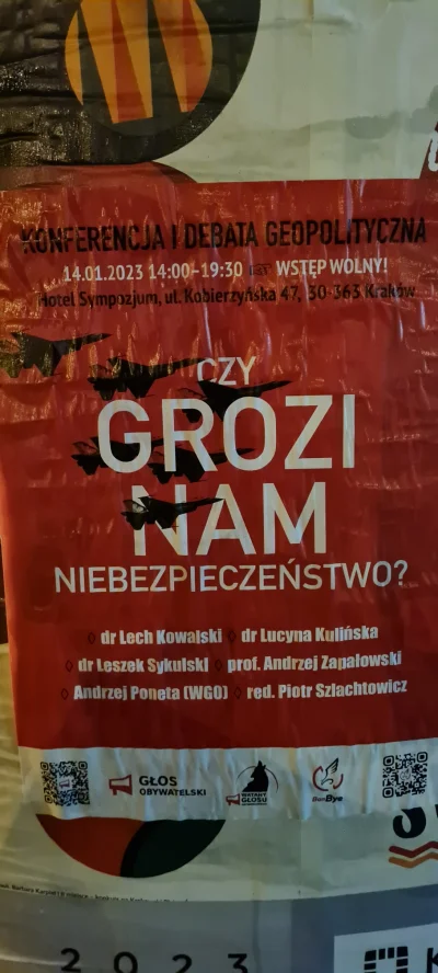 Ja-qb - W Krakowie #geopolityka wre!
Lista gosci powala. Ktos sie wybiera?