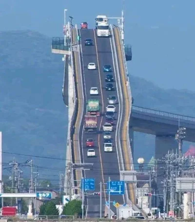 Sultanat_Muszelki - Most Eshima Ohashi w Japonii. Lepiej znany jako "Rollercoaster Br...