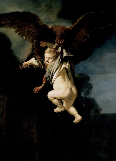 rakaniszu - Rembrandt - The Abduction of Ganymede (1635) 

Wizja wywozu płaczących,...