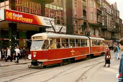 4ntymateria - Tramwaj w Katowicach 2000 rok. #katowice #historia #tramwaje #starezdje...