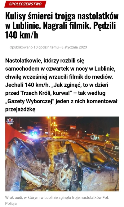 okno2137 - Kurde smutne to jest. 

#polskiedrogi #lublin #wypadek