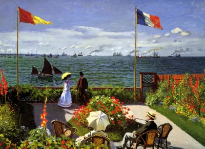 rakaniszu - Claude Monet - Garden at Sainte-Adresse (1867)

#sztukadoyebana