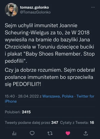 czeskiNetoperek - Norma, ten sam mechanizm co z "seksualizacją dzieci". Nie można wpr...