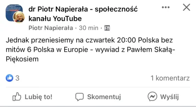 Mjj48003 - Tak mnie #!$%@?ł Wykop, że nie dam rady zrobić dzisiaj tego live’a z Pięko...