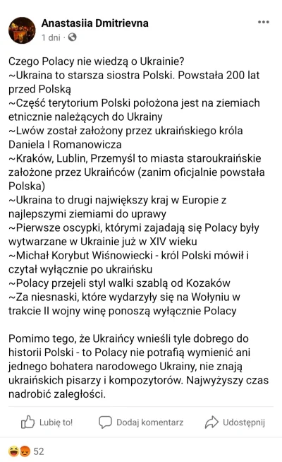 przeor22 - Wedlug Ukrów na Facebooku, potworne ludobojstwo wolynskie gdzie ukraincy o...