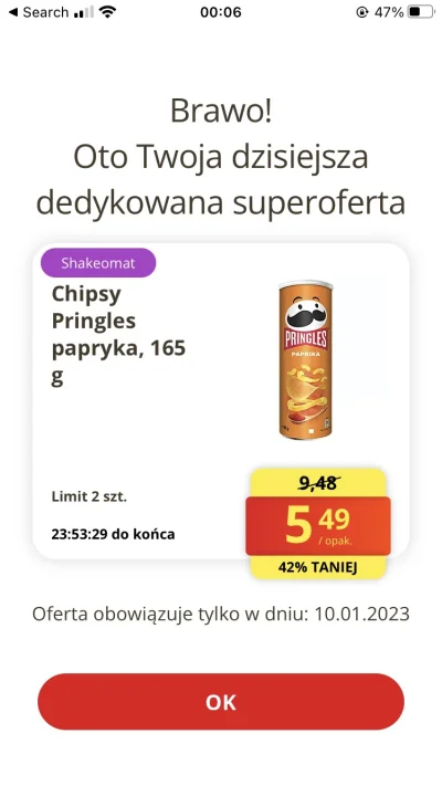 B.....o - Ale dziś słabizna wpadła 
#biedronka #pringles