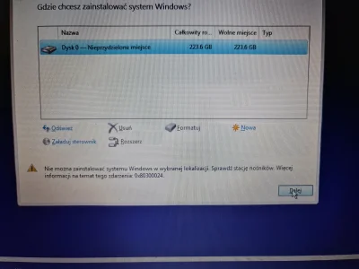 czacha88 - Dzień dobry.
Próbuje ponownie zainstalować Windowsa na dysku SSD. Poprzedn...
