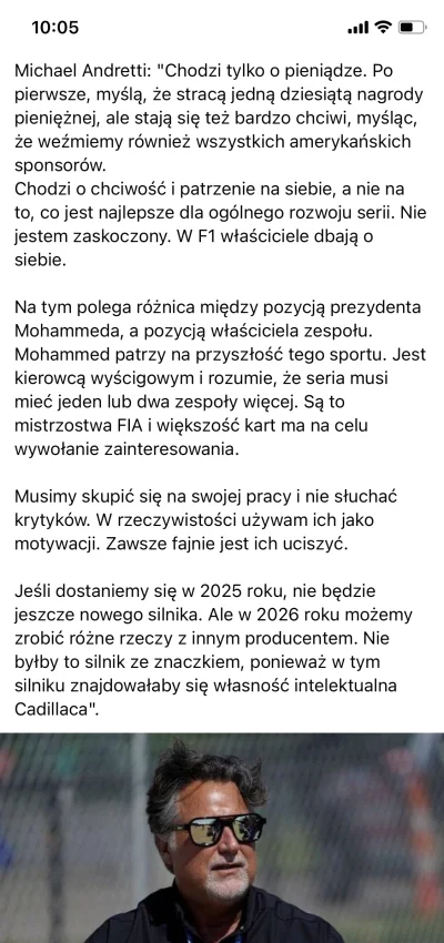 JuzefCynamon - Mam dość całego tego syfu z Andrettim i zespołami bo ile można. Jednak...