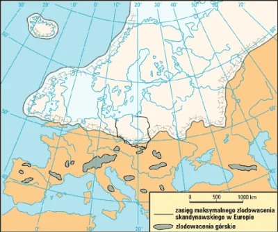 Kalosz667 - Tak wyglądała Europa 21 tysięcy lat temu, podobnie Ameryka Północna. Więk...