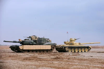 mistejk - Porównanie wielkości czołgów T-72 i Abrams

#militaria #wojsko #czolgi #u...