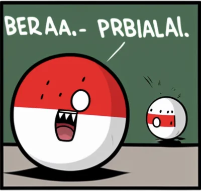 Moseva - Fajny ten polandball z #midjourney 
Taki nie za pełnosprawny ( ͡° ͜ʖ ͡°)