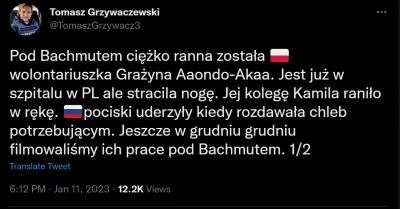 SynMichaua - Ech, polska wolontariuszka ciężko ranna na froncie. Jeszcze taki przypad...