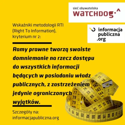 WatchdogPolska - Prawo do "informacji publicznej", czyli jakiej? W jaki sposób poszcz...