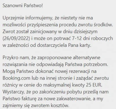 XXCHX - Wkleję tutaj swój wpis sprzed 3 miesięcy: 
"2 tyg. temu zarezerwowałem obiek...