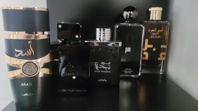pieknykwiatuszek - TOP 5 z mojej kolekcji arabskich perfum. W kolejności od lewej do ...