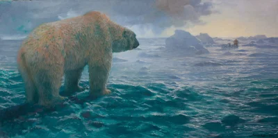 GARN - #sztuka #art #malarstwo #obrazy autor: John Seerey-Lester, ARCTIC STORM, 24 X ...