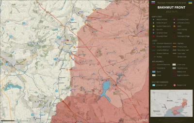 JanLaguna - 15 października, Bachmut. To się na mapie może wydawać dużo, ale to są ma...