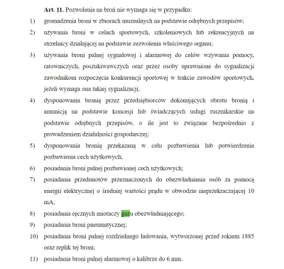 SynMichaua - @Lujaszek: Nie trzeba jeśli jest ręczny. Jeśli jest "bronią" to trzeba. ...