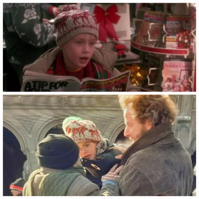Castellano - W filmie Kevin sam w Nowym Jorku(1992), szukając Kevina w tłumie dziecia...