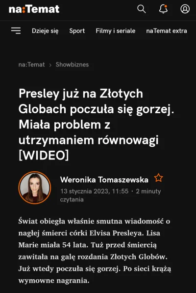 MajorParowa - @masonios72: "bawiła się na złotych globach" chyba zapomniał czegoś dod...