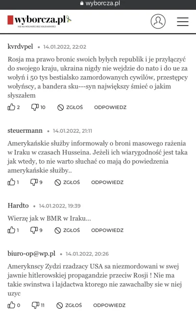 sklerwysyny_pl - Ruskie onuce w komentarzach