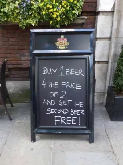 tomilipin - > Piwo gratis!
Kup jedno piwo, zapłać za dwa, a drugie otrzymasz gratis x...