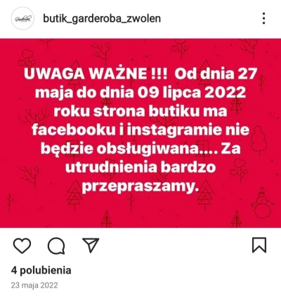 Kokosonuss - @raul7788 Butik Ulki , jak zaplanowała przerwę do 9 lipca, to jej nie sk...