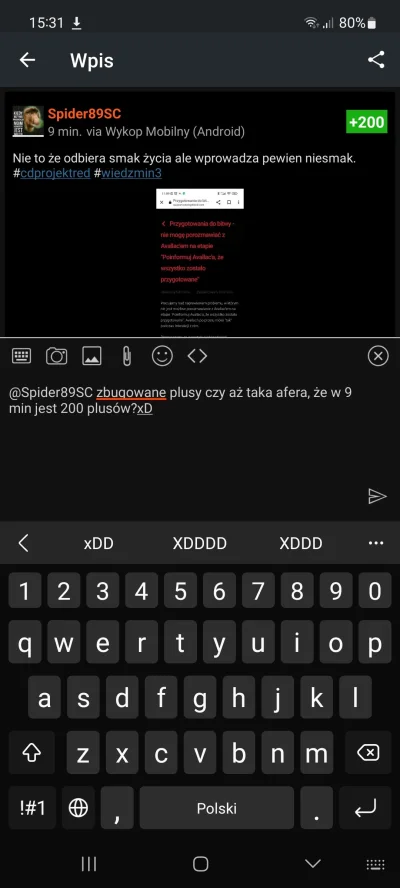 fan_Kazika - @Spider89SC zbugowane plusy czy aż taka afera, że w 9 min jest 200 plusó...