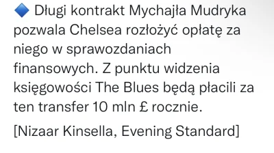 Misticmac - Odnosnie długich kontraktów w Chelsea 
#mecz