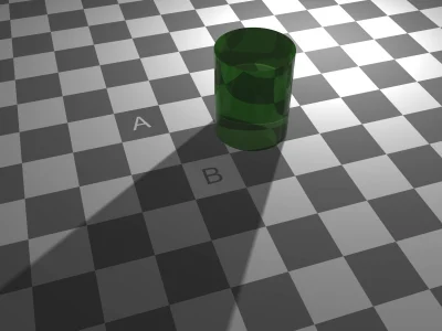 Seduxisti - Który kwadrat jest jaśniejszy A czy B?

#ciekawostki #iluzja
