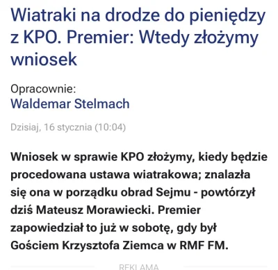 maniek74 - @Niewinnyk: Coraz bliżej przyklepania ustawy wiatrakowej