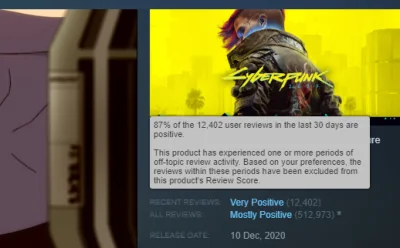 t.....s - @Alfabet: na to wychodzi, 87% review za ostatnie 30 dni na Steam to pozytyw...