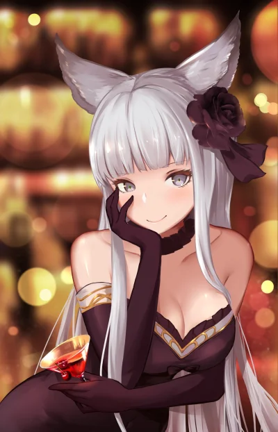 Azur88 - #randomanimeshit #granbluefantasy #korowa #longhair #silverair #greyeyes #ke...