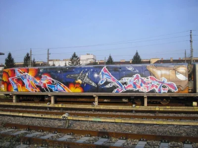 zreflektowany - #graffiti #kolejki