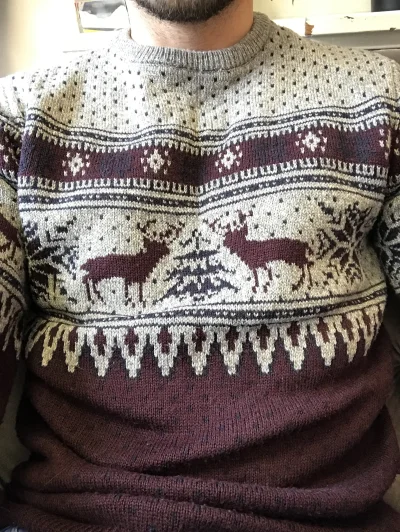 c.....i - Jest grudzień więc już czas na świąteczny sweter ( ͡° ͜ʖ ͡°) #pokazsweter #...
