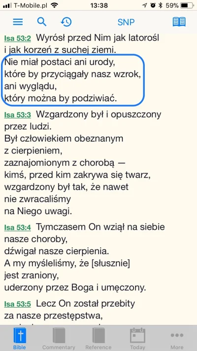 imlmpe - W sumie... według przepowiedni Izajasza, Jezus nie miał być jakoś szczególni...