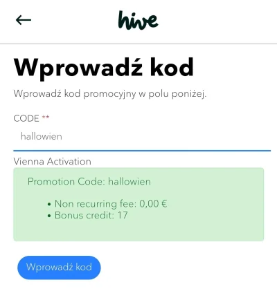 LubieKiedy - Kolejny kod na 17 kredytów Hive działa w #warszawa #wroclaw 

kod: hal...
