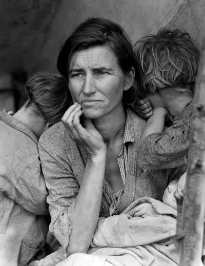 C.....l - Sztuka na dziś:

Dorothea Lange, Matka tułaczka, 1936, fotografia.


 W zwi...