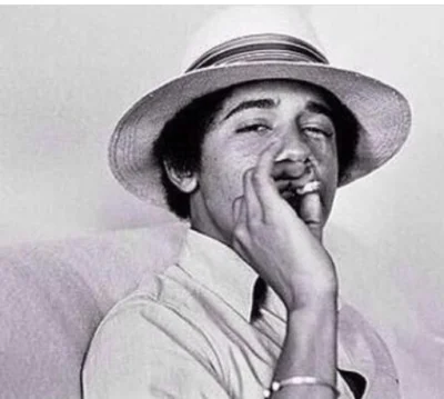 orbitowski - Barack „Oganja” Obama. #fotohistoria #ciekawostki #narkotykizawszespoko