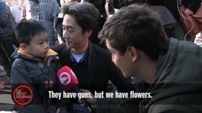 wojna - Powinno brzmieć "Oni mają ciężarówki my mamy kwiaty" ( ͡° ͜ʖ ͡°)