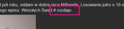 szasznik - @MintajWKwadracie: Jak tagujesz #rozdajo to rób to poprawnie żebyśmy nie m...