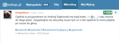 a__s - Dziś rano obudziło mnie dość nietypowe powiadomienie z Wykopu, które brzmiało:...