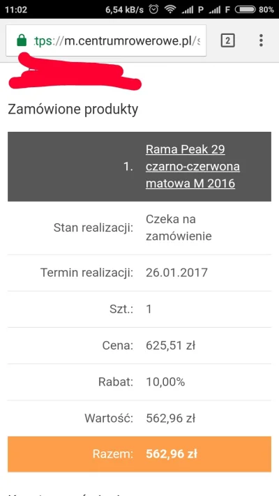 restofme - @adamua: ja u nich kupiłem 80% roweru Różowego + kilka innych zakupów i ma...