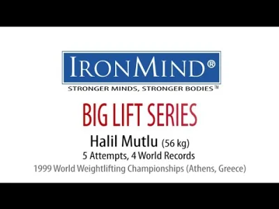 jezyk123 - Halil Mutlu- 5 podejść, 4 rekordy świata.
#silownia #dwuboj